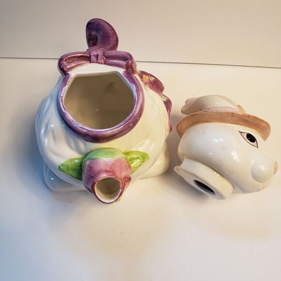 Brinn's White Bunny Rabbit Teapot - Picture 7 of 10
